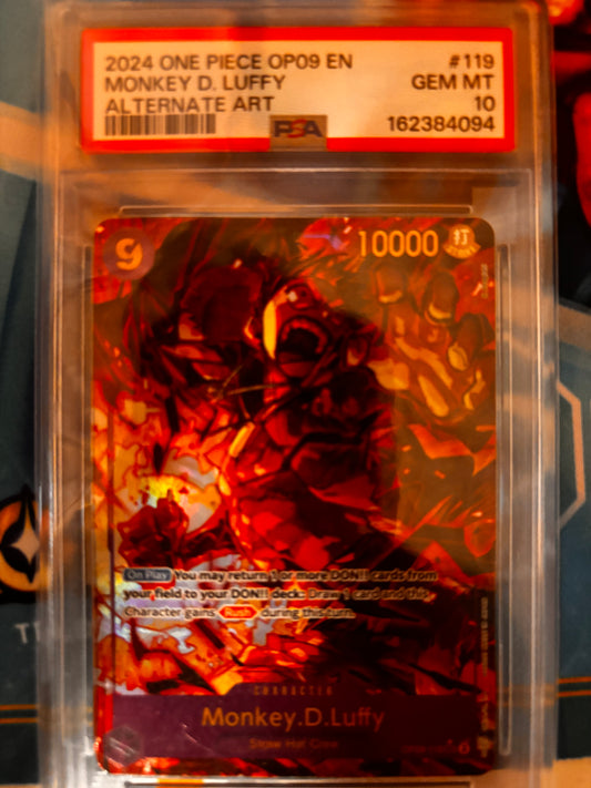 2024 Monkey D. Luffy Alternate Art, graded PSA 10